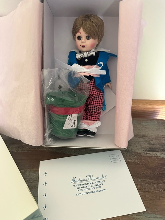 Madame Alexander Other - Mad Hatter Madame Alexander Alice in Wonderland 51915 vintage NIB 8” doll